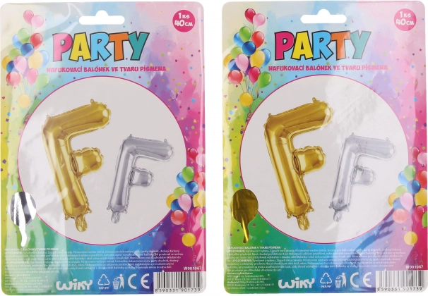 Napihljiv balon črka 'F'