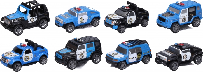 Policijski avtomobil na vzmet za povratno navijanje 10 cm