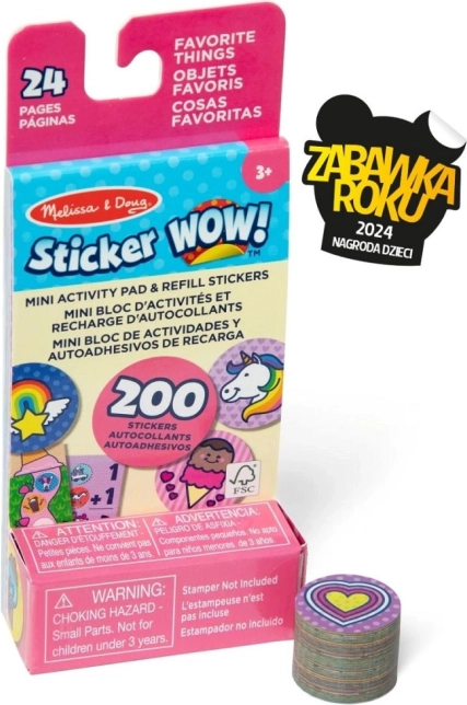 Sticker Wow – polnilo in mini knjižica Samorog