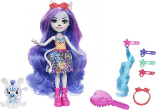 Enchantimals Deluxe Punčka Zemirah Zebrová