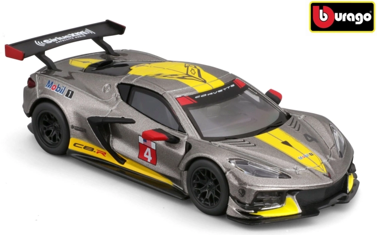 Bburago Chevrolet Corvette C8.R dirkalni model 2020 v merilu 1:43