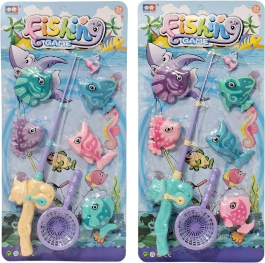 Ribiška igra z magnetnimi ribicami na blistru