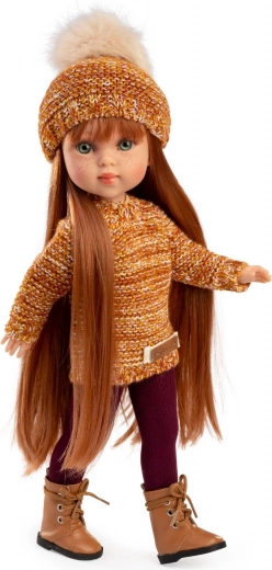 Realistična punčka Penelope s celovinilnim telesom 34 cm