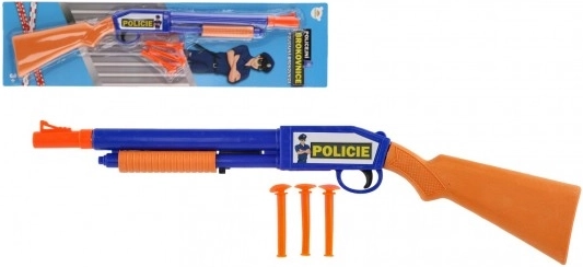 Plastična pištola na priseske 48 cm s tremi naboji