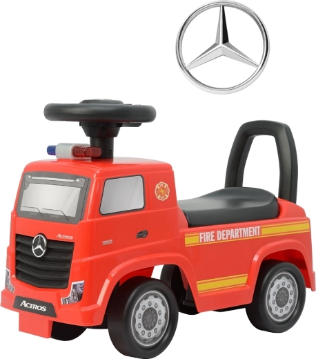 Milly Mally poganjalec Mercedes-Benz Actros gasilski avto rdeče barve