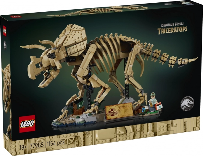 LEGO Jurassic World fosili dinozavrov: triceratops