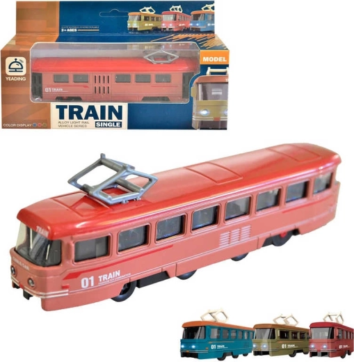 Kovinski tramvaj z vzvratnim pogonom in zvokom 19 cm - 1 kos