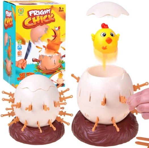 Družabna igra s poskočnim piščančkom