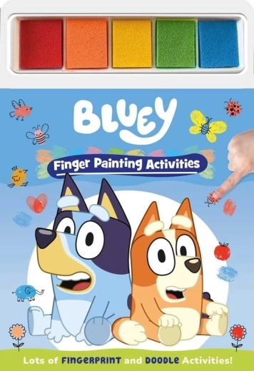 Odtisni prstec Bluey – ustvarjalna knjižica za odtise