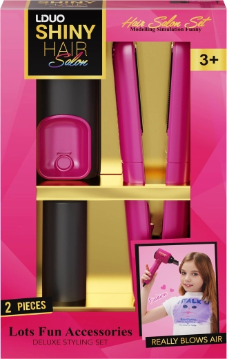 Frizerski set z zvokom – 2-delno likalo in dodatki