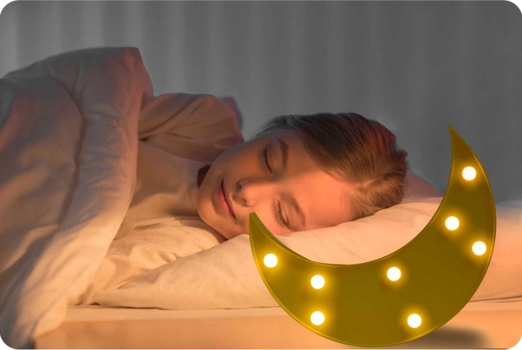 Nežna in pomirjujoča LED svetloba za miren spanec