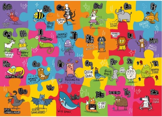 Gibsons velika talna sestavljanka netradicionalna abeceda za otroke