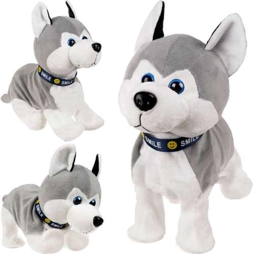 interaktivni plišasti kužek husky na dotik in zvok