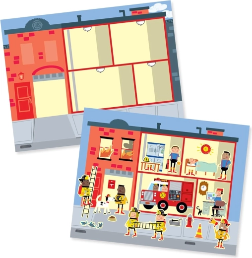 Nalepkasta knjiga Moje mesto – večkrat uporabne nalepke MELISSA & DOUG