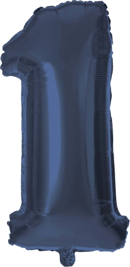 Foliasti balon številka 1, 30 cm, moder TORO
