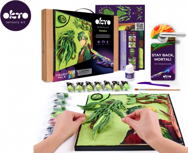 Okto ustvarjalni set manga – element Zemlja 30 × 40 cm