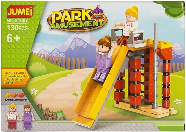 Jumei gradbeni set zabaviščni park 130 kosov (25 × 18 cm) - 1 kos