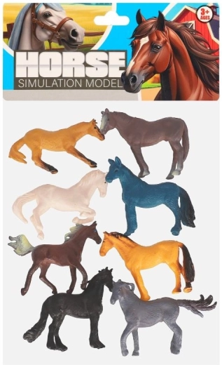 Set of Horse Figures - 8 Pieces