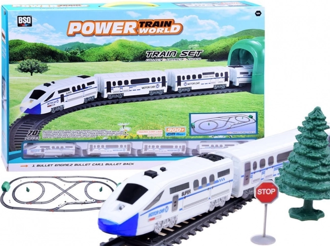 Električna vlakovna proga Jokomisiada z 9-metrsko progo in 70 deli