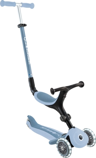 Globber Go-up active lights ecologic 3v1 otroški skiro z LED kolesi blueberry