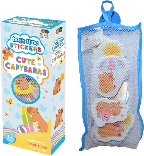 Peneče samolepilne nalepke za kopel Kapibare Buddy & Barney