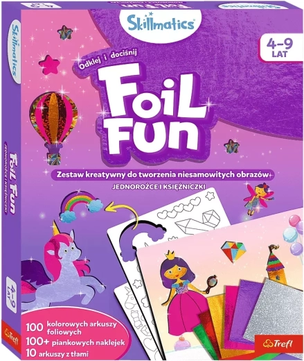 Skillmatics foil fun – samorogi in princeske ustvarjalni komplet