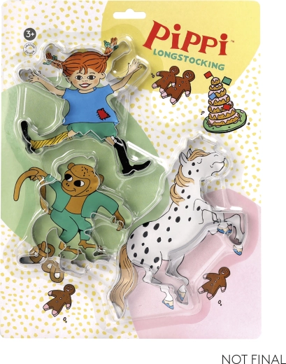Pippi – komplet modelčkov za piškote (3 kosi)