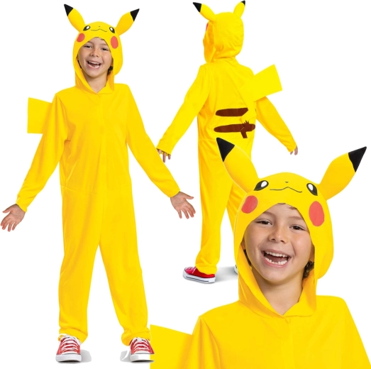 Otroški kostum Pokémon Pikachu Kigurumi 127–136 cm (7–8 let)