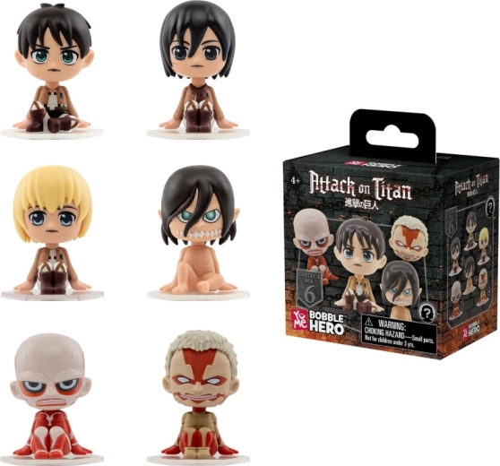 Zbirateljska figurica Attack on Titan Bobble Hero assort - 1 kos