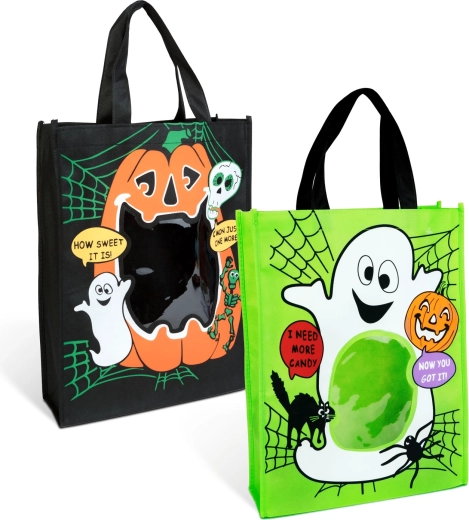 Halloweenska darilna vrečka z okencem – 1 kos