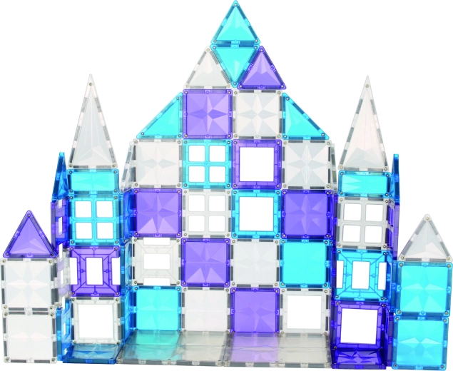 Cleverclixx magnetna gradbena igrača Mega Ice Crystal Pack 180 delov