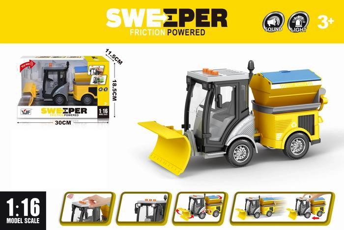 Ulični snežni plug 1:16 z lučjo in zvokom