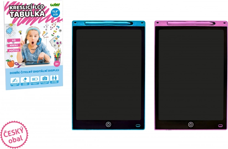 Risarska LCD tablica 11,5" z barvnim pisanjem