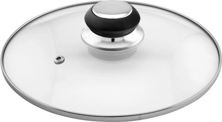 Steklen pokrov z ventilom za paro