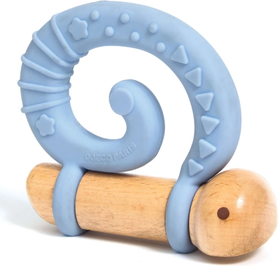 Silikonsko spiralno grizalo za olajšanje dlesnim