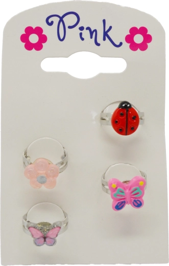 Set otroških prstančkov Travnik – 4 kosi