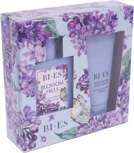 Darilni set za ženske BI-ES Blossom Hills – parfumska voda 100 ml + mleko za telo 150 ml