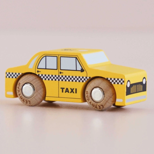 Leseni avtomobilček Trixie – newyorški taksi Le Toy Van