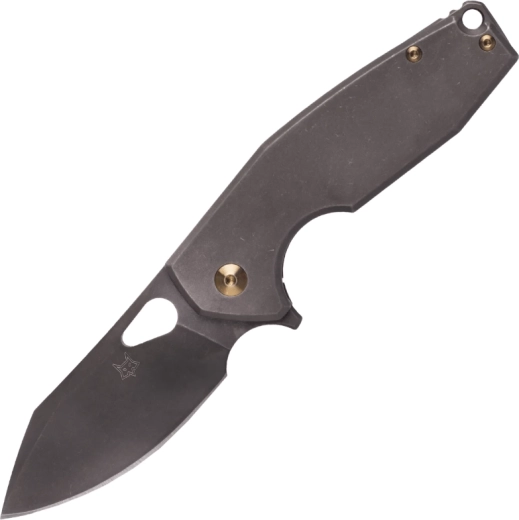 Žepni nož FOX Yaru 7 cm, titan, bron bronasta, Stonewash PVD