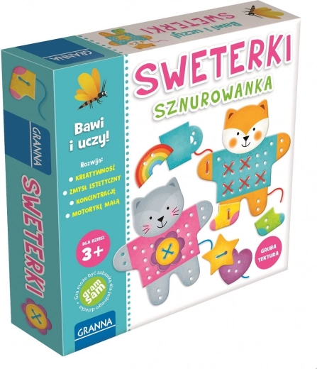 Lacing Sweaters Granna – creative game for children from 3 years