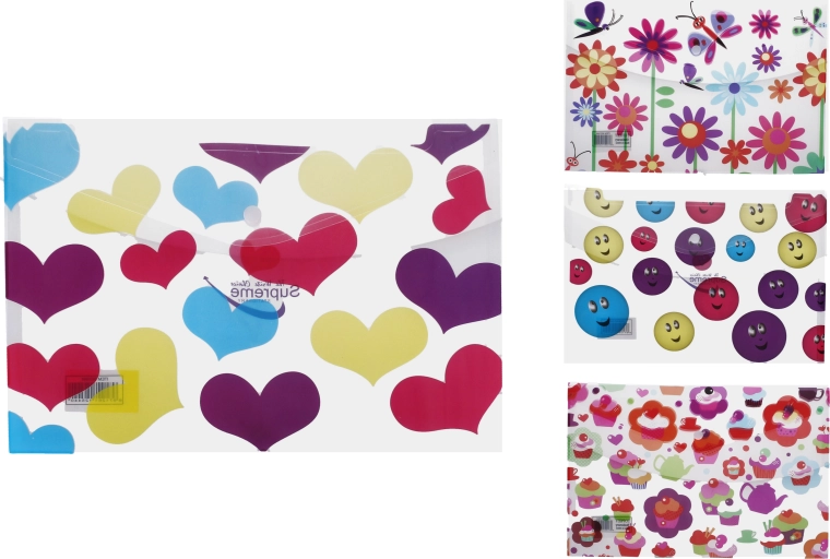 Mapa z netom 33,5 × 23,5 cm, mešani motivi