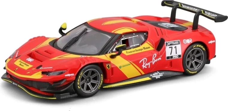 Kovinski model avtomobila Ferrari Racing 296 GT3 2023