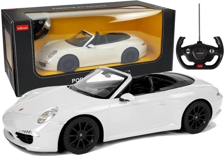 RC avto Porsche 911 Carrera S Rastar 1:12 – Bela