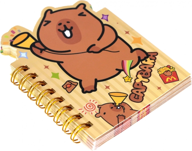Cute capybara motif