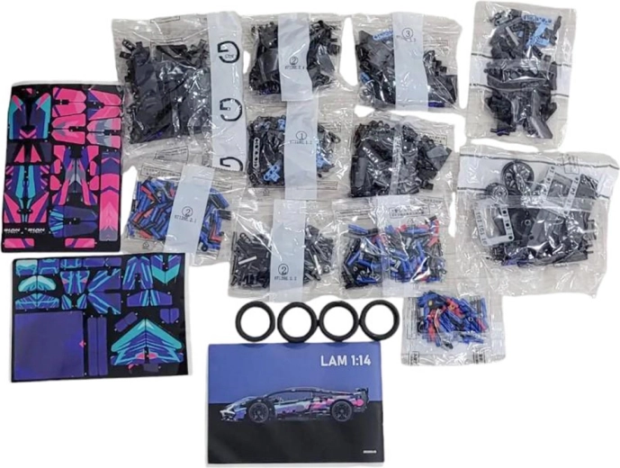 Complete kit with instructions and stickers