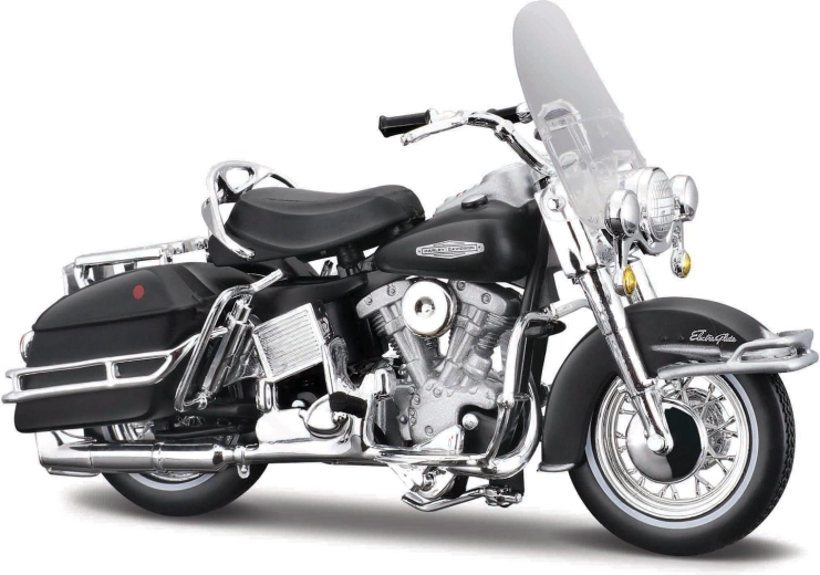 Maisto Harley-Davidson 1966 FLH Electra Glide mat črna 1:18