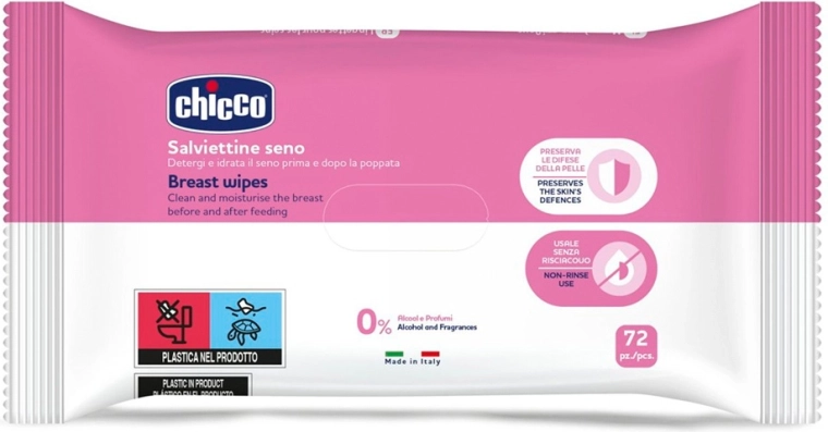Chicco čistilni robčki za prsi 72 kosov