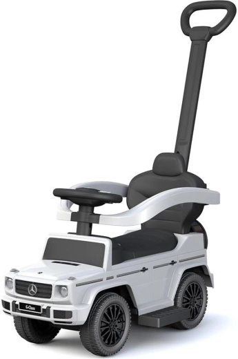 Otroški poganjalec z vodilno palico MERCEDES-BENZ G-Class Baby Mix bel