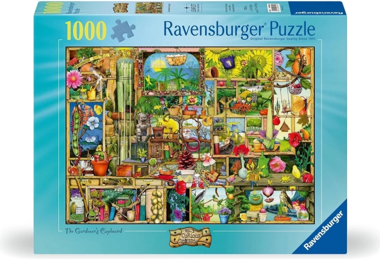 Ravensburger sestavljanka Curious Cupboards 3: Vrtnarjeva omarica (1000 koščkov)