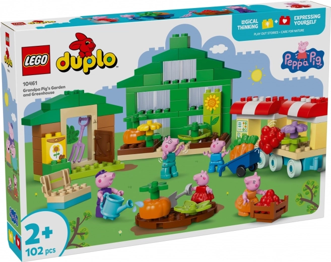 LEGO DUPLO Pujsa Pepa: Dedkova vrt in rastlinjak